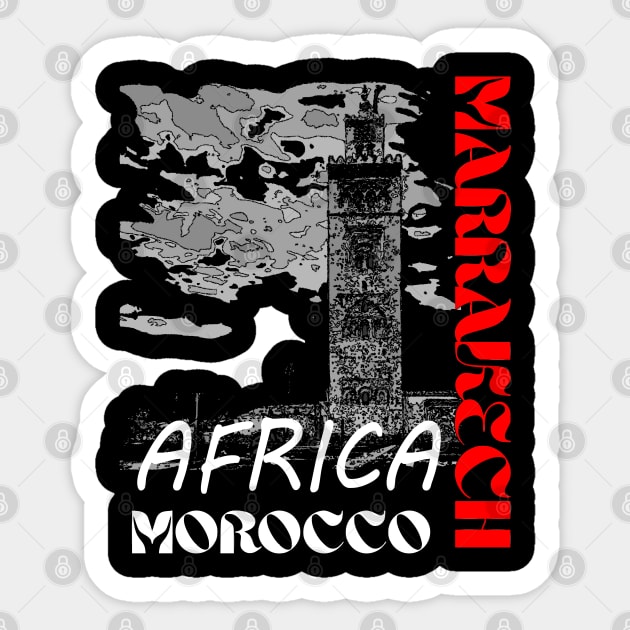 Marrakech, Africa Sticker by YellowSplash